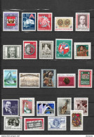 AUTRICHE 1980 24 Timbres Yvert 1460-1466 + 1470-1477 + 1480 + 1482-1485 + 1487-1489 + 1491 NEUF** MNH Cote 25,60 Euros - Unused Stamps