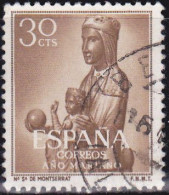1954 - ESPAÑA - AÑO MARIANO - NTRA.SRA.DE MONTSERRAT BARCELONA - EDIFIL 1135 - Used Stamps