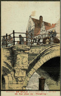 Mechelen - De Dijle Geschilderd Door A. Ost 1913 - Een Pilaar Der Hoogbrug - Mechelen
