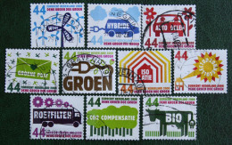 Denk Groen Doe Groen Complete Set NVPH 2550-2559 (Mi 2552-2561) 2008 Gestempeld USED / Oblitere NEDERLAND / NIEDERLANDE - Usati