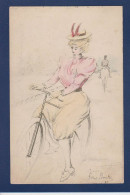 CPA Boutet Henri Femme Woman Art Nouveau Non Circulée Vélo Cycle - Boutet