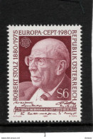 AUTRICHE 1980 Europa, Robert Stolz Compositeur Yvert 1481, Michel 1652 NEUF** MNH Cote 2 Euros - Unused Stamps