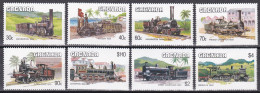 Grenada 1984 - Mi.Nr. 1325 - 1332 - Postfrisch MNH - Eisenbahnen Railways Lokomotiven Lovomotives - Tramways