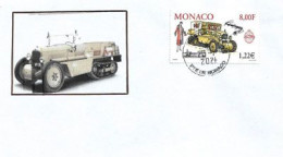CITROEN C4F AUTOCHENILLE 1929 ,  Sur Lettre De Monaco - Auto's
