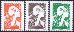 FRANCE  2023 -  MARIANNE DE L'AVENIR  0.05€ + 1€  + TVP LV - Gommés - YT 5728/30  Neuf - Unused Stamps