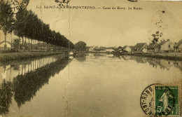 CPA (Cher). SAINT AMAND MONTROND. Canal Du Berry, Le Bassin (n° 517) - Saint-Amand-Montrond