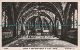 R001163 Houses Of Parliament. Chapel In Crypt. London. Rotary. 1912 - Autres & Non Classés