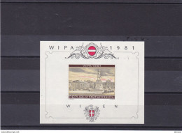 AUTRICHE 1981 WIPA 81 Michel Block 5B Nuages Rouges NEUF** MNH - Unused Stamps