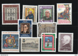 AUTRICHE 1982 Yvert 1526 + 1528-1529 +  1533 + 1535 + 1537-1538 + 1542 + 1549 + 1552 NEUF** MNH Cote : 11 Euros - Unused Stamps