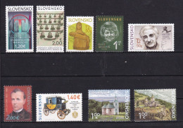 SLOVAKIA---2023- 9 X DIFFERENT STAMPS-MNH, - Unused Stamps