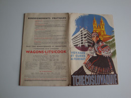 Deux Guides Tchécoslovaquie Wagons-lits / Cook Années 30 - Dépliants Turistici