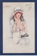 CPA Meunier Suzanne Femme Woman Art Nouveau écrite - Meunier, S.