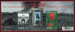 Belgie 2008 - OBP BL162° (3842/44) 1914-1918 1ste Wereldoorlog - WO1