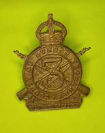 Insigne De Casquette Yeomanry Du 3e Comté De Londres ( Tireur D Elite ) - 1914-18