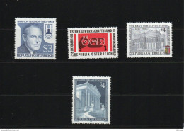 AUTRICHE 1983 Yvert 1582 + 1584 + 1587 + 1589 NEUF** MNH Cote : 4,20 Euros - Unused Stamps