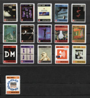 Depeche Mode 3 - Briefmarken Set Aus Kroatien, 16 Marken, 1993. Unabhängiger Staat Kroatien, NDH. - Croatia