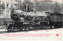 Locomotives Francaises (État) - Machine No.220-209 - Construite En 1884 - Fleury Serie # 86 (rouge) - Trains