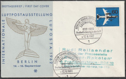 Berlin: 1962, FDC Fernbrief In EF, Mi. Nr. 230, 50 J. Luftpostbeförderung, ESoStpl. BERLIN-CHARLOTTENBURG - Airmail
