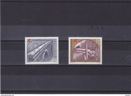 AUTRICHE 1984 TRAINS Yvert 1615-1616, Michel 1785-1786 NEUF** MNH Cote 3 Euros - Unused Stamps