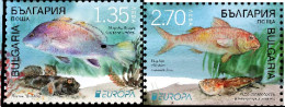 BULGARIA - 2024 - Europa-CEPT - Marine Flora And Fauna - 2v - MNH - Poissons