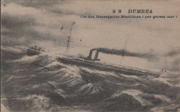 S S DUMBEA Cie Des Messagerie Maritimes Par Grosse Mer - Steamers