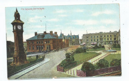 Postcard  Devon Barnstaple The Square Posted Downey Head 1912 - Other & Unclassified