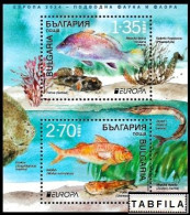 BULGARIA - 2024 - Europa-CEPT - Marine Flora And Fauna - Bl - MNH - Vissen