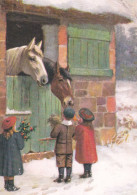 Horse - Cheval - Paard - Pferd - Cavallo - Cavalo - Caballo - Häst - Children Feeding Horses - Chevaux