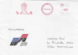 1984 EURO 84 De Football En France: Allemagne / Portugal à Strasbourg (poule B 1/4 De Finale) EMA  SR 11408 Ligue Alsace - Eurocopa (UEFA)