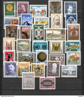 AUTRICHE 1985 32 Timbres Yvert 1628-1639 + 1641-1647 + 1649-1655 + 1657 + 1659 + 1661-1664 NEUF** MNH Cote : 41,40 Euros - Unused Stamps