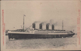 Paquebot "FRANCE " Compagnie Générale Transatlantique - Steamers