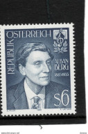 AUTRICHE 1985 Alban Berg, Compositeur Yvert 1632, Michel 1803 NEUF** MNH - Unused Stamps