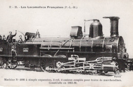 Locomotives Francaises (P.L.M.) - Machine No. 4086 - Construite En 1885 - Fleury Serie #  E-25 - Treni