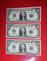 3x 1977 $1 DOLLAR ATLANTA USA UNITED STATES BANKNOTE UNCIRCULATED UNC BILLETE ESTADOS UNIDOS*COMPRAS MULTIPLES CONSULTAR - Billetes De La Reserva Federal (1928-...)