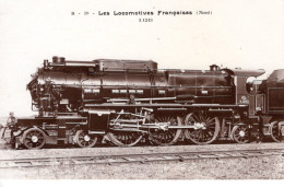 Locomotives Francaises (Nord) - Machine No. 3.1243 - Construite En 1929 - Fleury Serie #  B-19 - Trains