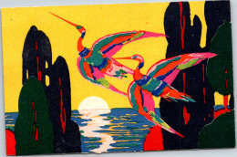 RED STAR LINE : Card From Serie Exotic Birds & Ladies - World Cruises SS Belgenland Art Series - Passagiersschepen