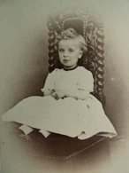 Photo CDV Kaltenbacher à Amiens - Jeune Enfant Blond, Second Empire, Ca 1860-65 L680 - Anciennes (Av. 1900)