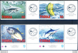 Pesca D'altura 1994. Soprastampati "specimen". - Tonga (1970-...)