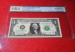 2017 $1 DOLLAR RICHMOND USA UNITED STATES BANKNOTE PCGS UNC SAMPLE BILLETE ESTADOS UNIDOS*COMPRAS MULTIPLES CONSULTAR - Billetes De La Reserva Federal (1928-...)