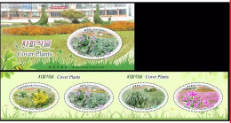 2024 KOREA COVER PLANTS FLOWER BOOKLET - Korea, North