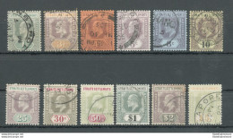 1902-03 Straits Settlements, Stanley Gibbons N. 110-21 - Giorgio V - Serie Completa 12 Valori - Usati - Other & Unclassified