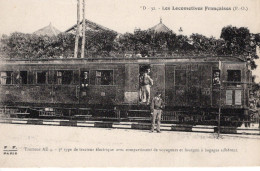 Locomotives Francaises (P.-O.)) -  Tracteur Electrique AE4 3e Type  - Fleury Serie #  D-32 - Trains