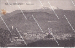 Cm536 Cartolina Saluti Da Pont Canavese Panorama Provincia Di Torino Piemonte - Andere & Zonder Classificatie
