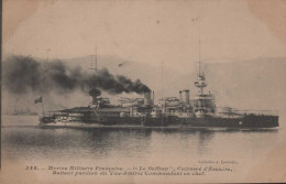 "Le SUFFREN" Cuirassé D'Escadre  Battant Pavillon Du Vice Amiral Commandant En Chef. - Warships