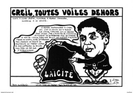 60 / CREIL - LARDIE Jihel Tirage 85 Ex. Caricature Politique Ernest Chénière # Laïcité # Franc-maçonnerie - Cpm - Creil