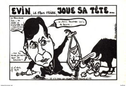 "EVİN LE FAUX FRÈRE, JOUE SA TÊTE...." - LARDIE Jihel Tirage 85 Ex. Caricature Politique Franc-maçonnerie CPM - Satirical