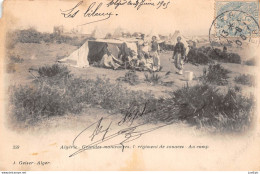 MILITARIA / ALGERIE / Grandes Manoeuvres - 1er Régiment De Zouaves - Au Camp - Édition Geiser - 1905 CPA - Regimientos