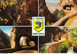 38 / Le Vercors - Automobiles -Ds - Blason - Route Des Grands Goulets - Éd. André - 1973 Cpsm GF - Autres & Non Classés