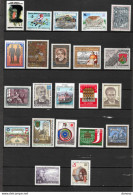 AUTRICHE 1987 22 Timbres Différents Yvert 1702 + 1706-1714 + 1717-1721 NEUF** MNH Cote : 35 Euros - Unused Stamps