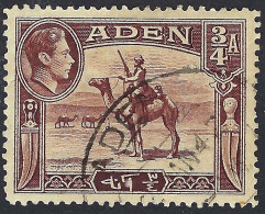ADEN 1939 KGV ¾ Anna Red-Brown SG17 Used - Aden (1854-1963)